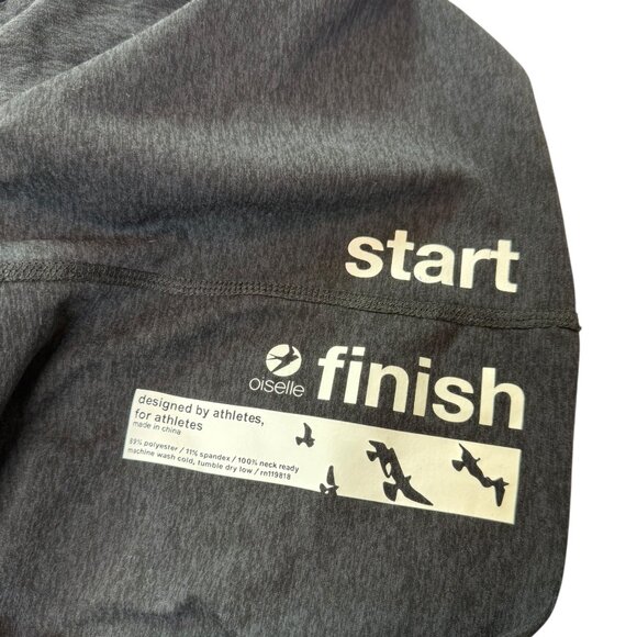 New NWT Oiselle x Head & Hands Collaboration Scarf. Dark Gray Black, RARE - Picture 5 of 7